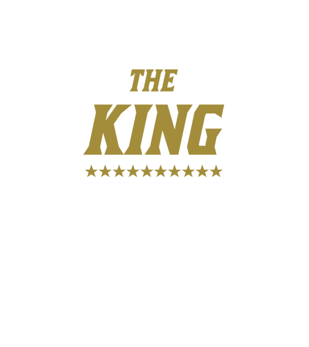 The King model negru pe tricou