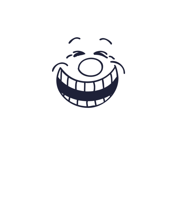 Funny Face Smiley model alb pe tricou