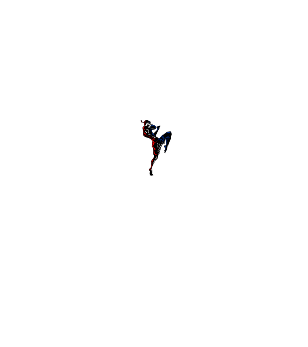 Muay Thai model negru pe tricou