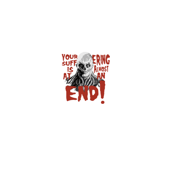 vecna your suffering is almost at an end model negru pe tricou