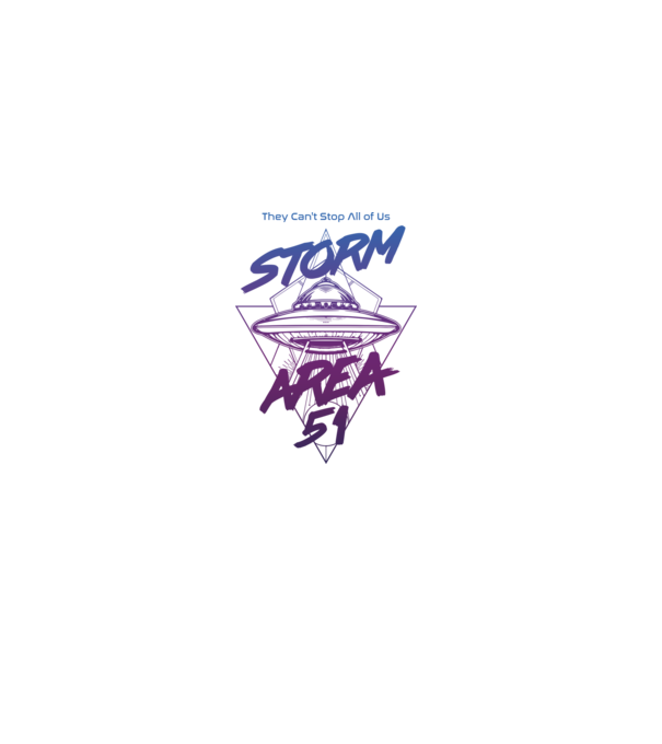 storm area 51 ufo purple model alb pe tricou