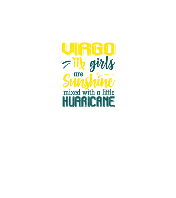 Sunshine with Hurricane VIRGO model negru pe tricou
