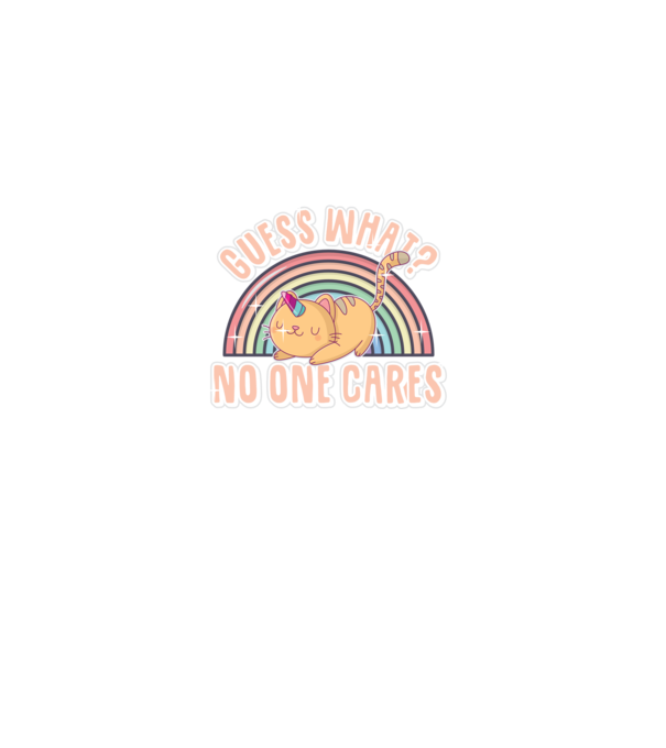 Guess what pisică-unicorn model negru pe tricou