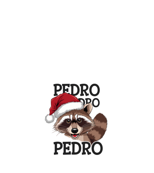 Pedro pedro xmas model alb pe tricou
