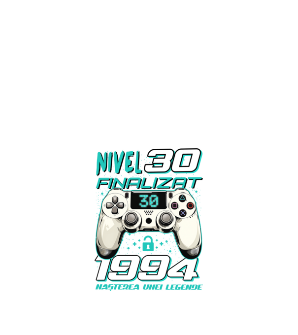 Nivel finalizat 30 1995 model negru pe tricou
