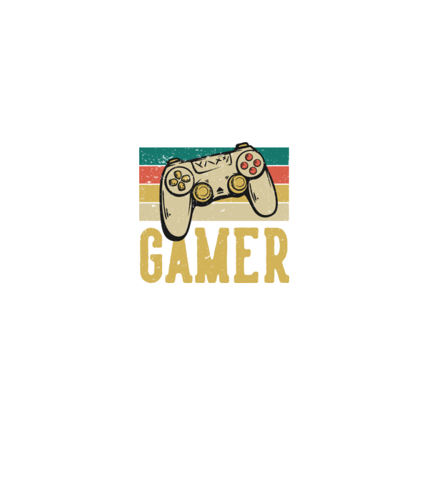 Retro gamer model negru pe tricou