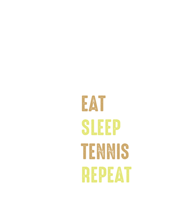eat sleep tennis repeat model negru pe tricou