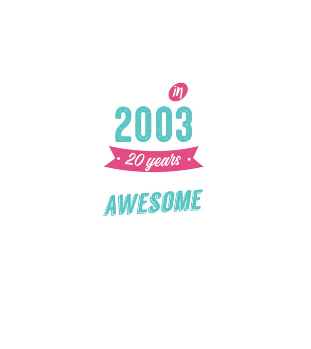 Made in 2003 model negru pe tricou
