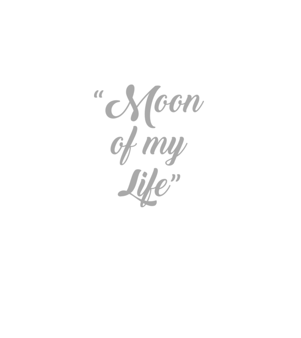 Moon of my life model negru pe tricou