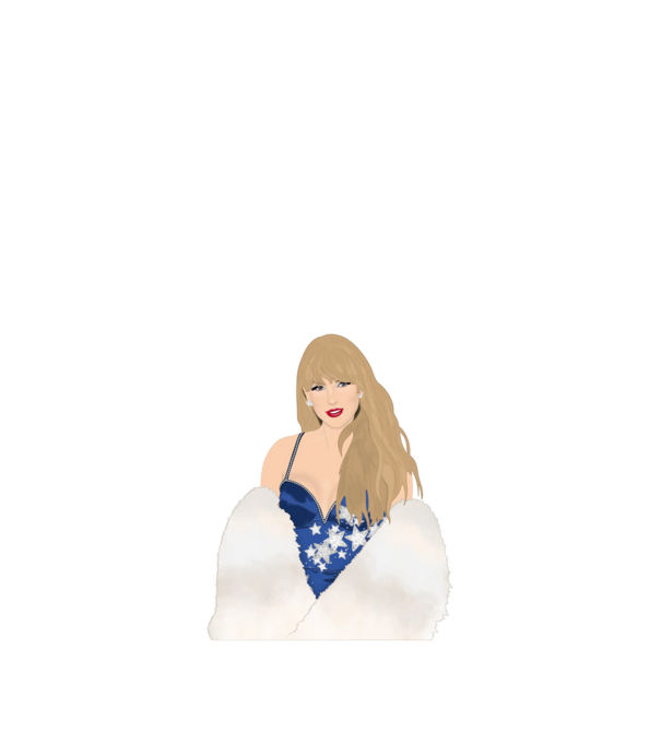 Taylor Swift blue model alb pe tricou