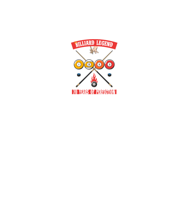Billiard legend born in 1953 model negru pe tricou