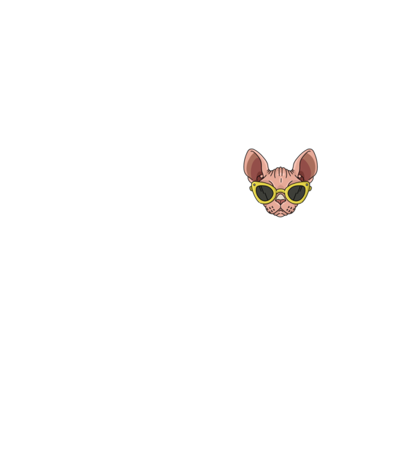 cool cats have no hair model galben neon pe tricou
