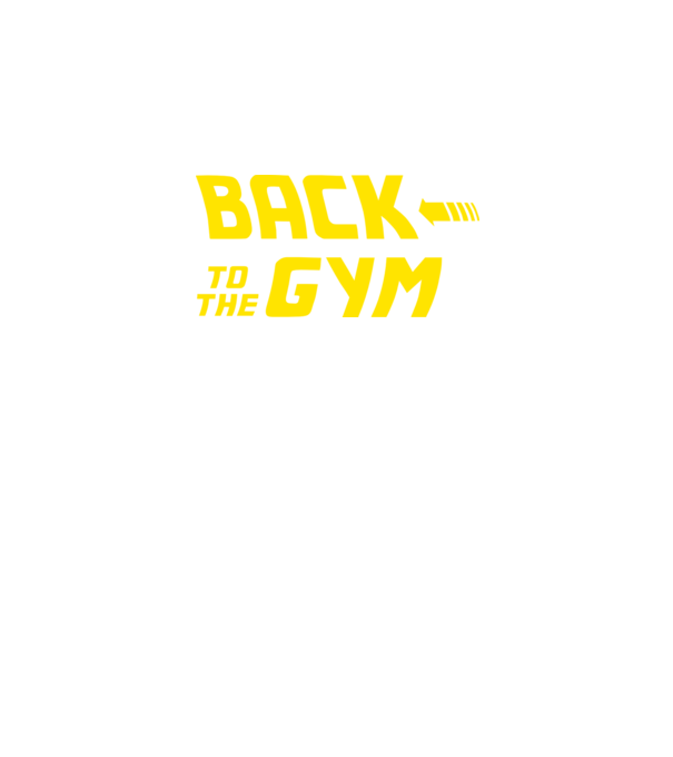 Back to the gym model negru pe tricou