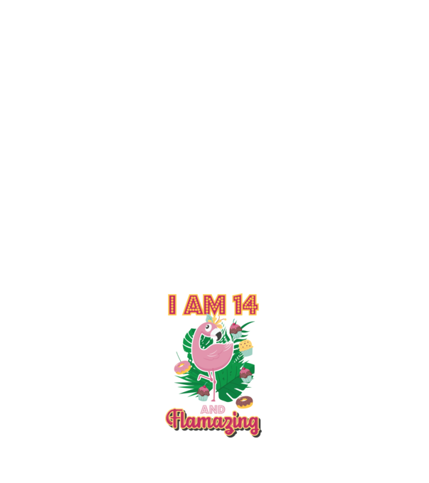FLAMAZING Birthday 14 Years old model negru pe tricou