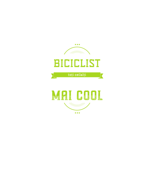 sunt biciclist, la fel ca toți ceilalți, dar mult mai cool model negru pe tricou