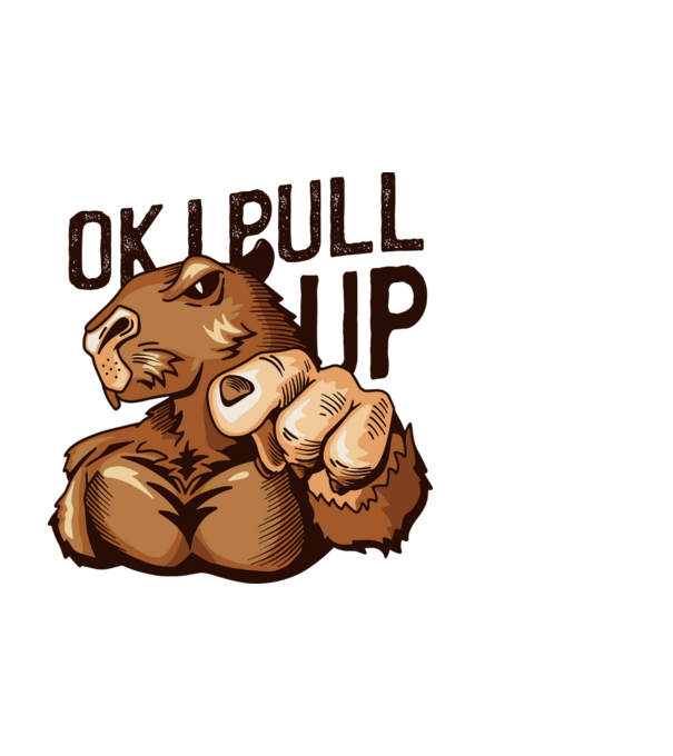 Muscular Capybara - capibară model negru pe tricou