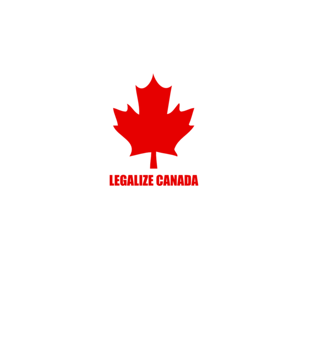 Legalize Canada model alb pe tricou