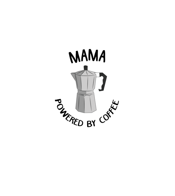 Mama powered by coffee_D1655019 model gri pe tricou
