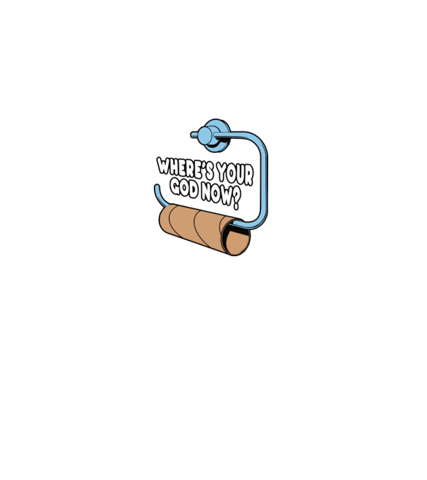 Where's your god now model negru pe tricou