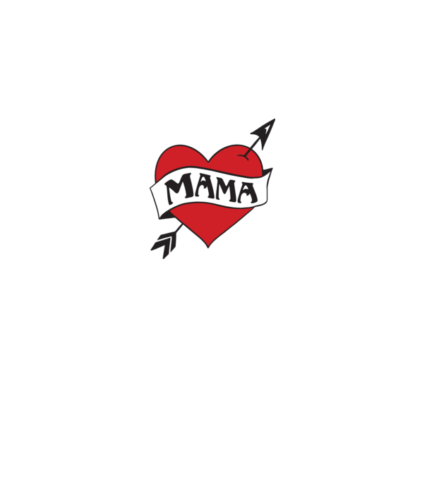 mama model alb pe tricou