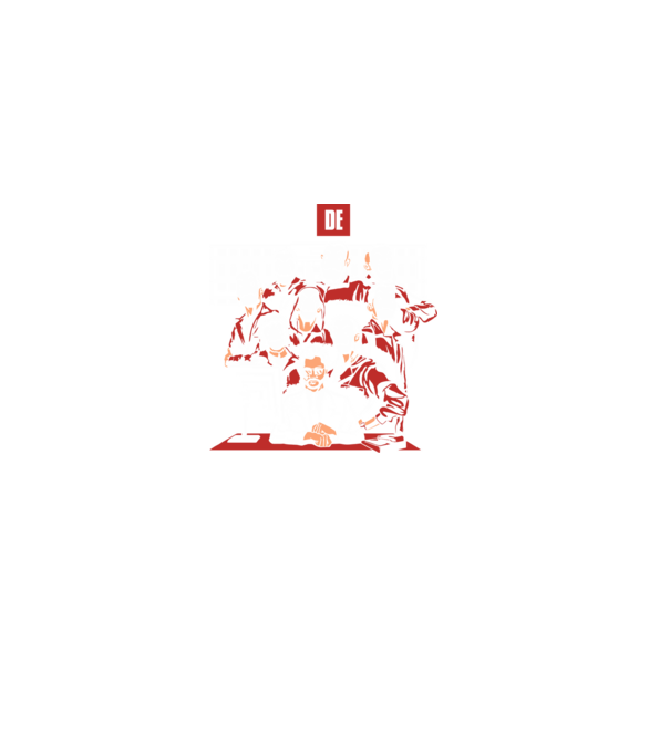La casa de papel grupo model negru pe tricou