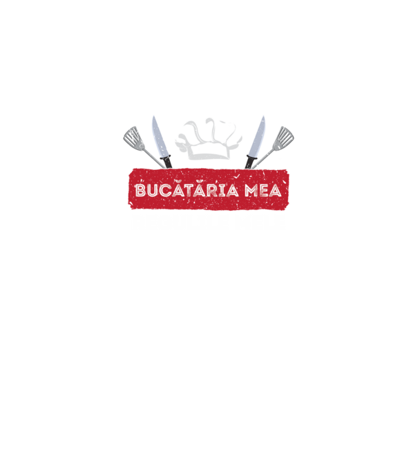 Bucătăria mea, regulile mele model negru pe tricou
