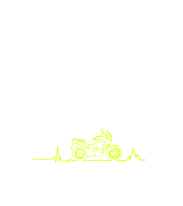 ECG Motociclist model negru pe tricou