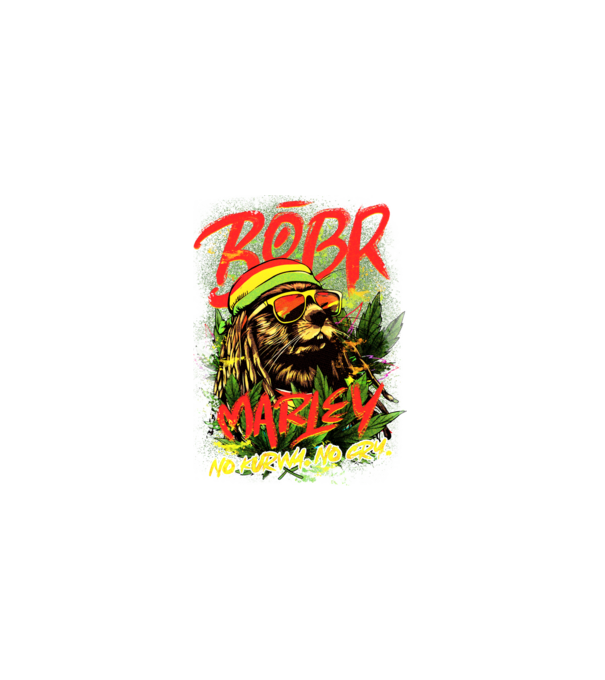 BÓBR MARLEY model negru pe tricou