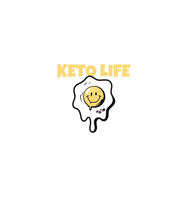HAPPY KETO LIFE model negru pe tricou