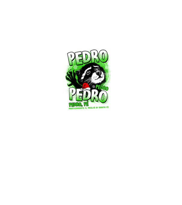 Pedro pedro christmas model negru pe tricou