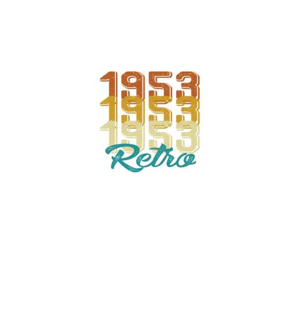 1953 Retro model alb pe tricou