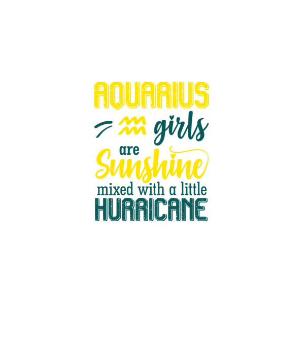 Sunshine with Hurricane AQUARIUS model negru pe tricou