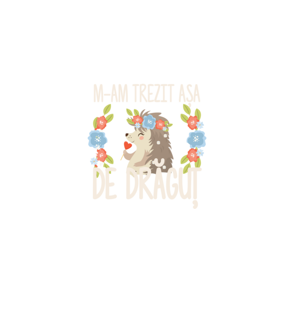 M-am trezit așa de drăguț model albastru deschis pe tricou