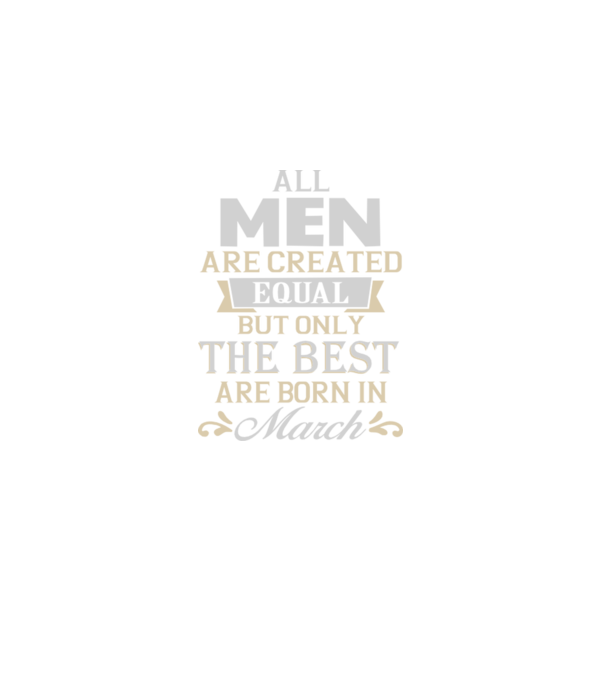All men created equal but only the beat are born in march model albastru regal pe tricou
