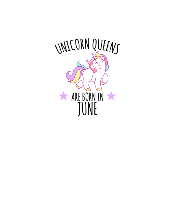 Unicorn queens are born in - June model galben neon pe tricou