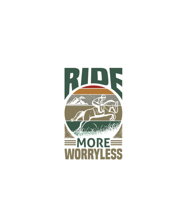 ride more model negru pe tricou