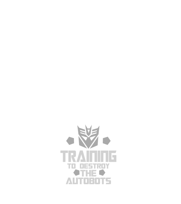 Training to destroy the autobots model negru pe tricou