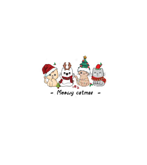 Meowy catmas 2 model gri pe tricou