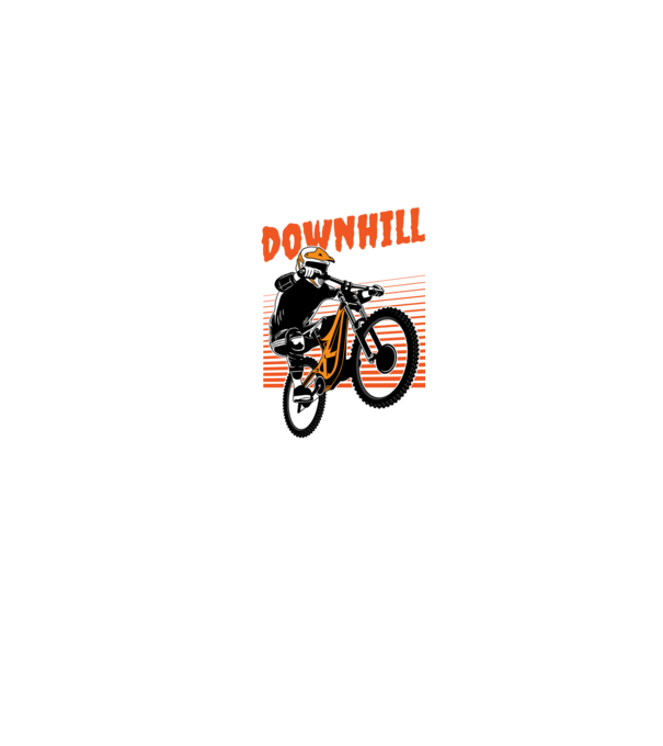 TR Downhill model negru pe tricou