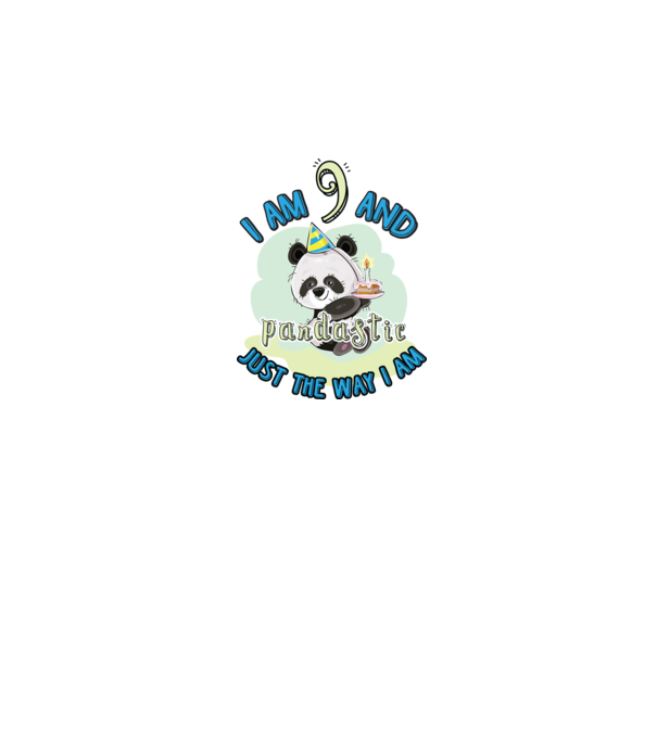 PANDASTIC 9 model alb pe tricou