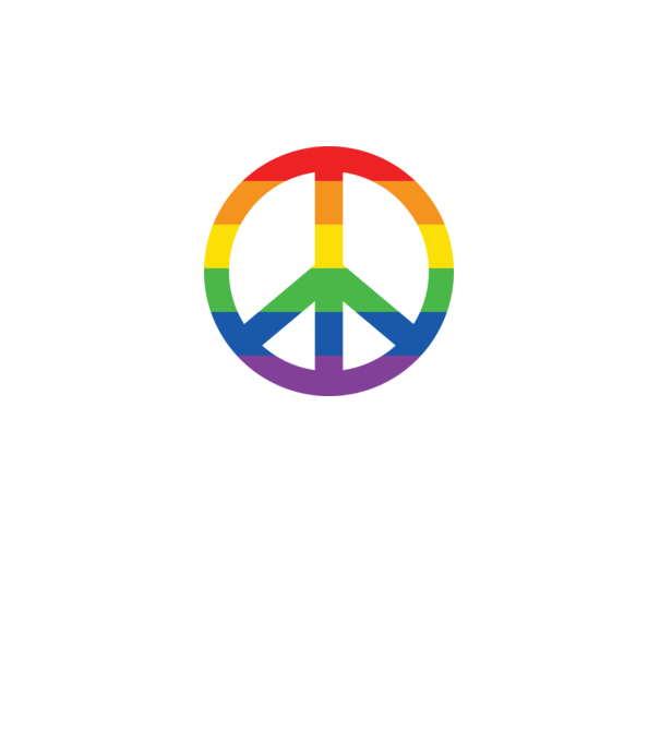 Peace pride model gri pe tricou