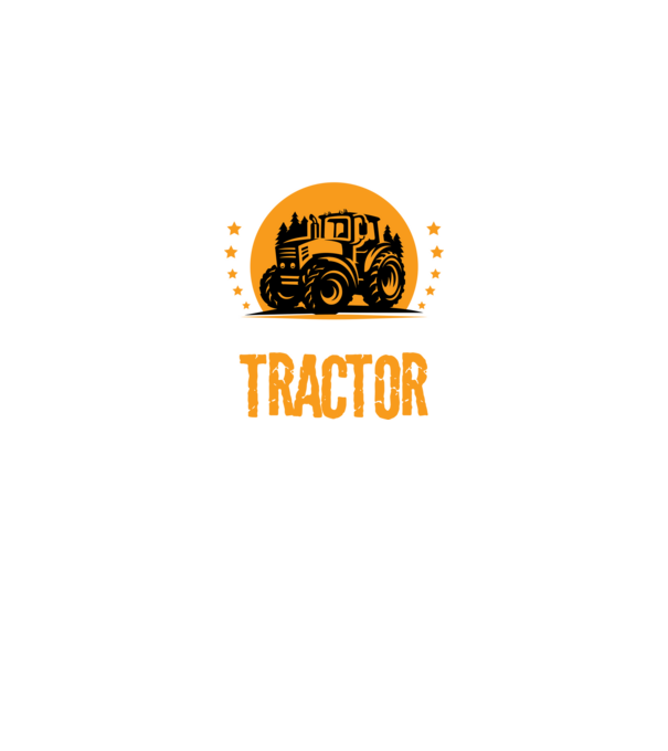 Bărbatul adevărat conduce un tractor model negru pe tricou
