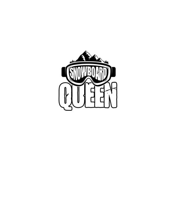 snowboard queen 01 model negru pe tricou