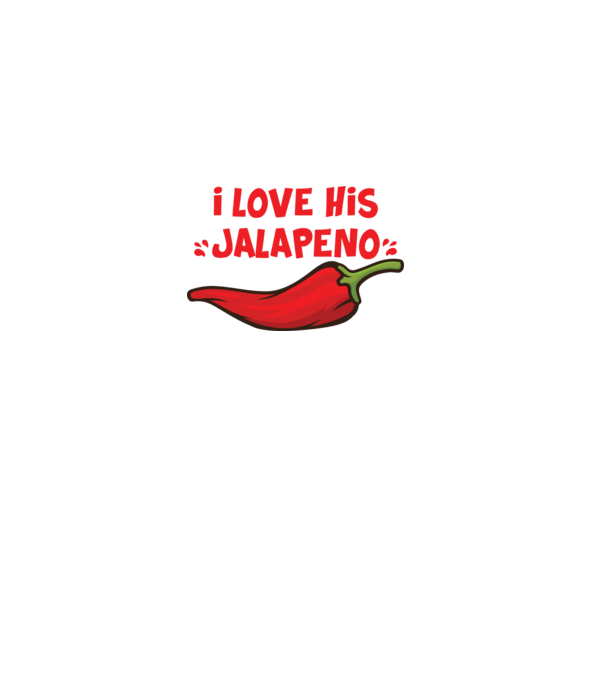 Couple JALAPENO model alb pe tricou