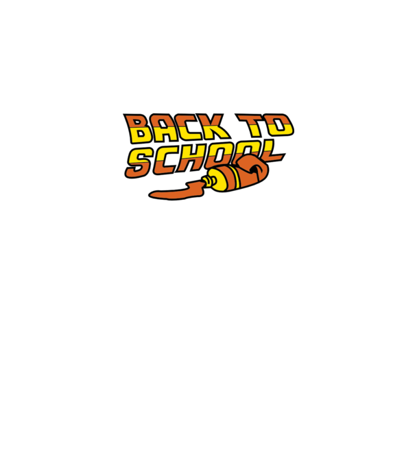 Back to school model negru pe tricou