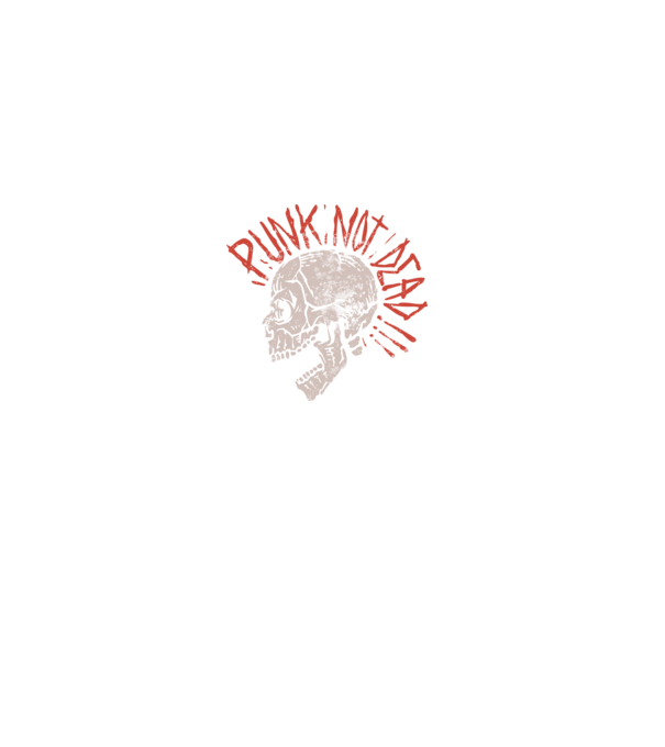 Punk Not Dead model gri pe tricou