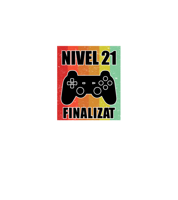 Nivel 21 finalizat model negru pe tricou