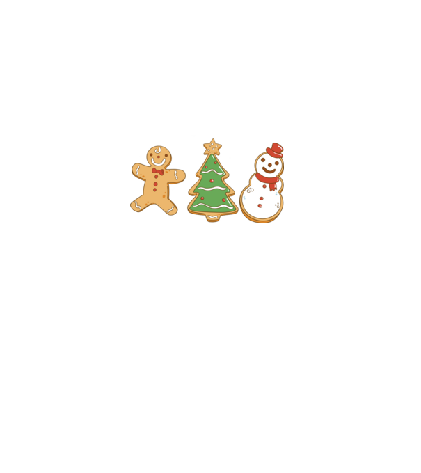christmas cookies model negru pe tricou