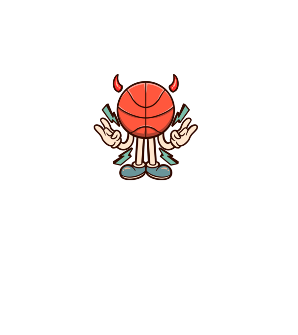 Evil basketball model negru pe tricou