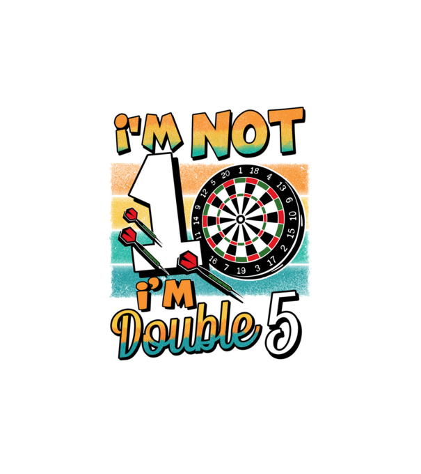 Darts Birthday 10 years old model alb pe tricou